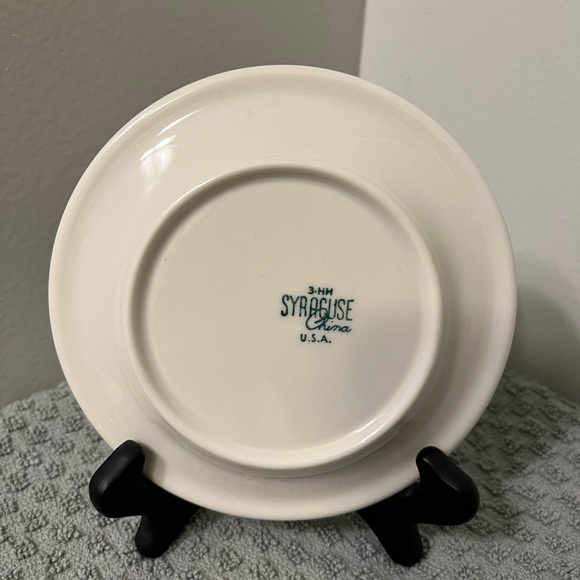 St Elmo Syracuse China Green Garland & Urn Ceramic Bread Plate 5 1/2 inch - Picture 4 of 7